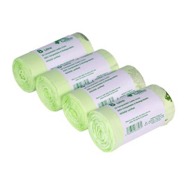 Green Giraffe 200 x 8L Compostable Caddy Liners - Food Waste Bin Bags - 4 Rolls