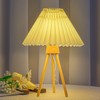 Desk Lamp Retro Style Versatile Pleated Bedside Table Lamp Reading