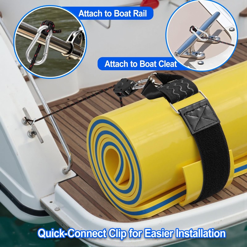 Seaperk Adjustable Rope Hanger for Floating Lily Pad & Mat,