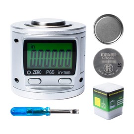 INPANOLS 0-3mm IP65 Digital Magnetic LCD Display Z Axis Height/Zero Pre-Setter, CNC Electronic Tool Setter, 0.001mm/0.0005" Resolution