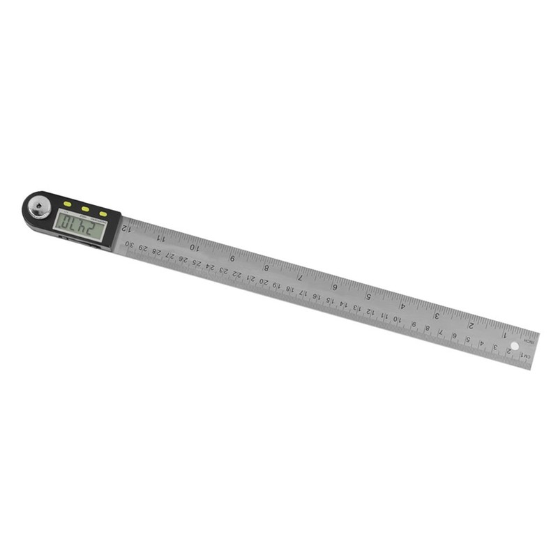 0-300mm Stainless Steel Electronic Protractor Digital Goniometer Angle Finder Miter