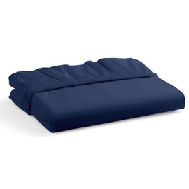 Pillow Cases 2 Pack Navy Blue Pillow Covers 50X75CM Hotel Quality Poly Cotton (Blue, 2 Pillow Cases)