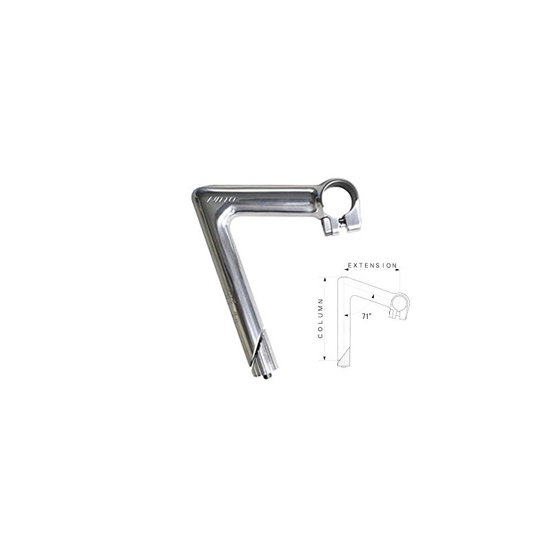 Nitto NP φ25.4/φ22.2 (Formerly Pearl) φ22.2 mm 90 Silver Stem