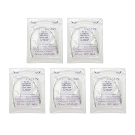 50pcs Teeth Nickel Titanium Wire Square Elasticity Medical Metal Orthodontics Wire 0.016 X 0.016inch Upper Teeth