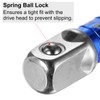 uxcell 1/2" Drive 17mm 6-Point Deep Sockets 3" Length with