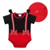 Short Sleeve Cartoon Baby Bodysuit Playsuit Funny Toddler Infant Jumpsuit（90