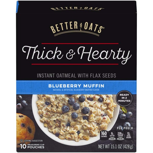 Post Better Oats Thick & Hearty Whole Grain Instant Oatmeal