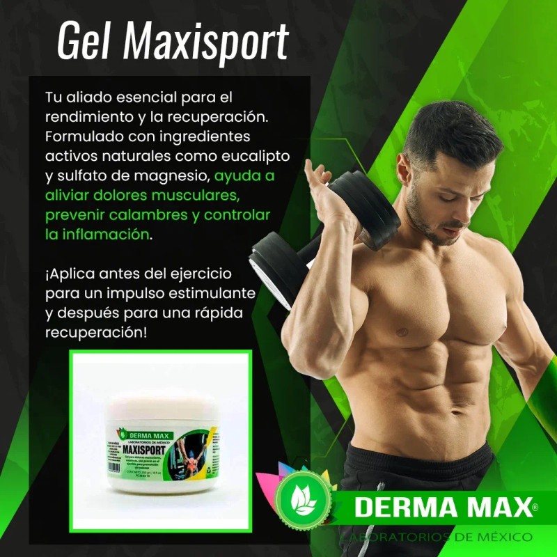 ❄️💪 Maxisport Gel para Dolores Musculares: Alivio Refrescante y Localizado