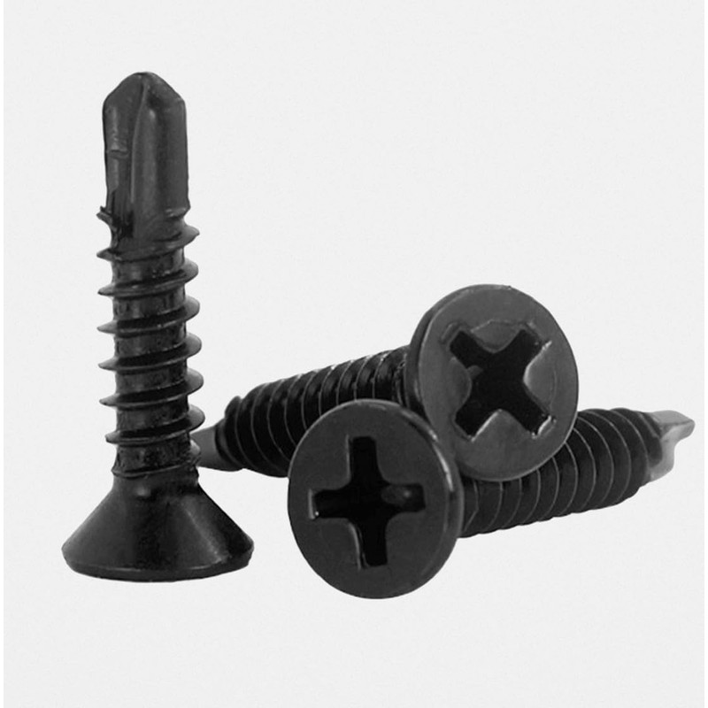 Drill Screws, Black, Drill Biss, Countersunk Head, Sarah, Flat Drill,