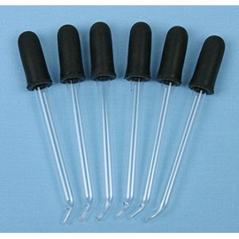 3 inch Glass Eye Dropper Bent Tip (Count 100)