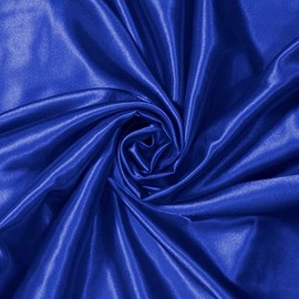 Charmeuse Satin Fabric | 2 Yards | 60" Wide | Silky, Bridal | Decoration, Fashion Crafts (Royal Blue, 2 Yd)