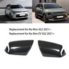 2pcs Side Mirror Cover Carbon Fiber Color Wing Mirror Cap