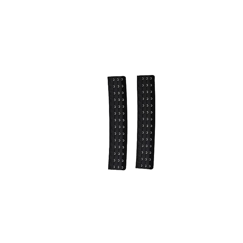 2pcs Corset Extender Waist Extender Black Color (16 hooks)