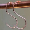 Handcrafted Copper S Hooks, Extra Large 4 inch, Heavy Duty,