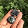 Portable Mini Compass Mountaineering Camping Outdoor watch strap compass 15ea
