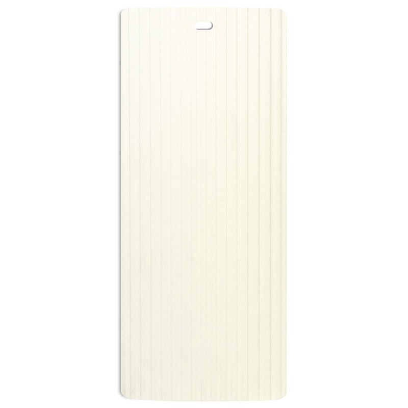 DALIX Ribbed Replacement Blinds Vertical Slats Off White 82.5" Window