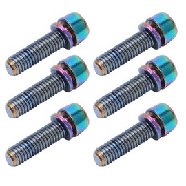 Stem Screws, Road Bike, Stem Bolts, Fixing Screws, Pack of 6, M5 x 18mm, 304 Stainless Steel (M5)