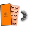 DYSILK 5 Pair False Eyelashes Fluffy Eyelashes 8D Dramatic False