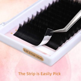 Eyelash Extension D Curl 0.07 9-16mm Mixed Tray Easy Fan Volume Lashes 2D-10D Volume Lash Extensions Self Fanning Eyelash Extensions