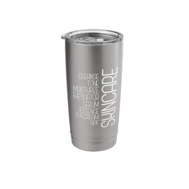 Skincare Terms Skin Cleanse Tone Esthetician Stainless Steel Insulated Tumbler
