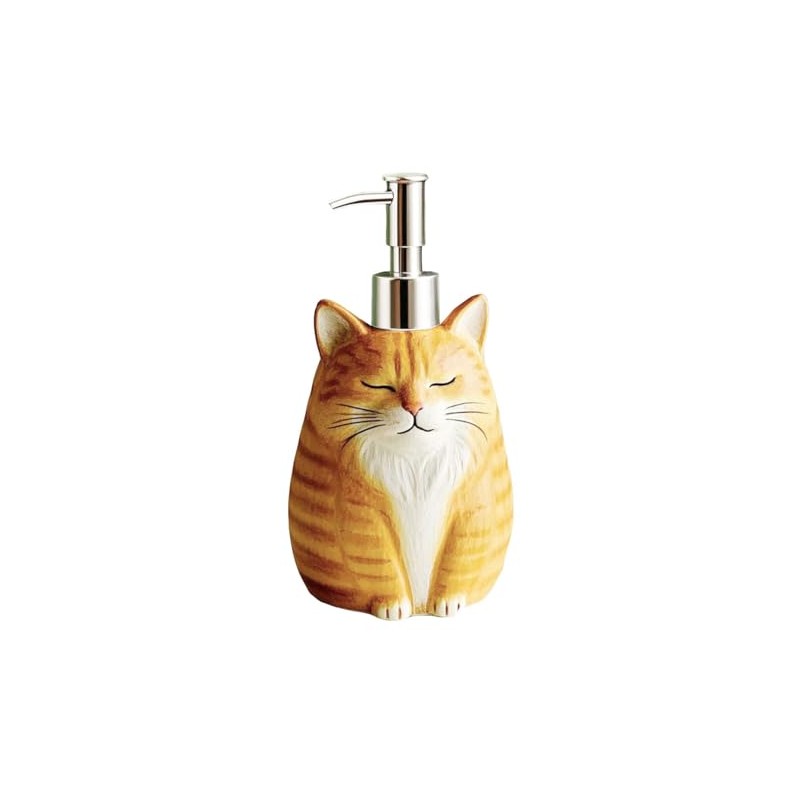 RockTrend Cat Ceramic Soap Bottle Lotion Bottle Soap Dispenser with