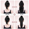 Mitrygreen Claw Clip Ponytail Extension 18" Clip in Wavy Ponytail