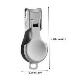 WOONEKY Stainless Steel Mini Nail Clippers Wide Jaw Slanted Fingernail and Toenail Trimmer for Men Women Portable Splash Resistant Manicure Tool Compact Sharp Cutter