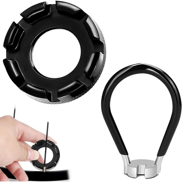 2 Pcs Bicycle Spoke Wrench Tool – 6-in-1 Adjustable Spoke