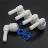 Pxyelec 1/4 Inch Elbow Water Filter Fitting Tube Connect 5