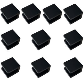 LukLoy Brass Glass Clamp, No-Drill-on-Glass Shelf Bracket Clip Holder Support for 8mm - 10mm(10, Matte Black)