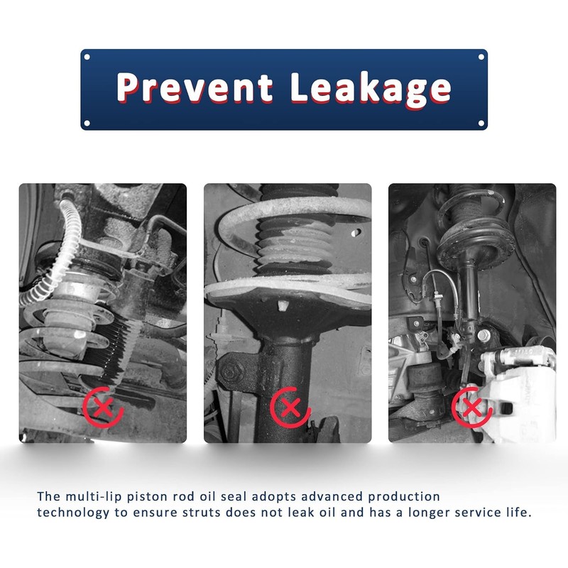 MOSTPLUS 2x Front Quick Complete Strut Assembly Compatible for 2003-2011