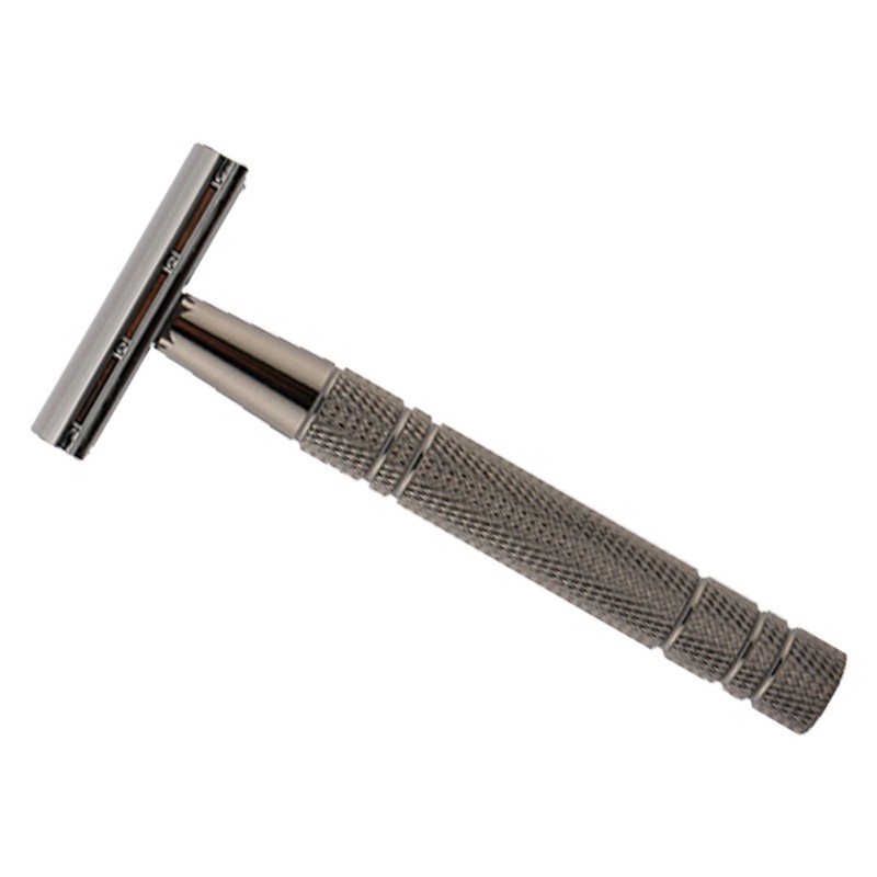 Manual Beard Trimmer 5 Blades Professional Metal Safe Portable Double