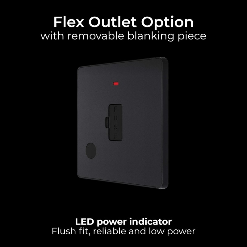 BG Electrical Unswitched Fused Connection Unit with LED Power Indicator