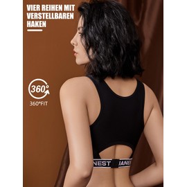 Funyco Trans 2.0 Women's Binder, Updated Setting Chest Binder, 90% Latex-Containing Chest Binder for Tomboy, Transgenic, FTM, Comfortable, Breathable and Adjustable, black