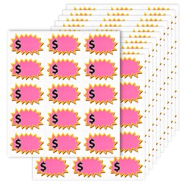 150pcs Garage Sale Stickers, 2 x 3 Inch Yard Price Stickers with Large Blank Writing Space Self-Adhesive Price Tag Stickers Sale Stickers for Markets, Yard Sales and Estate Sales (Pink)