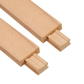 QUARKZMAN 2 Pieces Wooden Drawer Guides Classic Wood Middle Distance Guide Replacement Set for Wooden Drawer Guides 13-3/4"