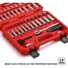 Focus tool 62pcs 1/4 Inch Drive Master Socket Set with