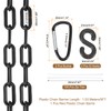 sourcing map Plastic Chain 5 Ft/1.53 M, Safety Chain Black