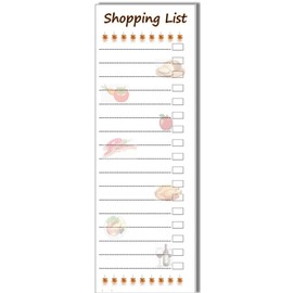 Shopping List Magnetic Memo Stick on Fridge Notepad. Food to Shop for Design on a Magnetic Shopping List pad Diet Planner Kitchen Daily Planning Tool 50 Tear Off Pages