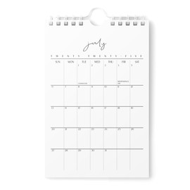 Karto Mini Wall Calendar 2025-2026 - Vertical 6x9 inch July 2025 to December 2026 - Small, Versatile, and Easy Planning with the Aesthetic Desk Monthly Calendar - Cursive 3.0