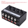 Stereo Mini Mixer Passive Audio Signal Controller 4 Channel Hub