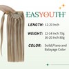 Easyouth Ponytail Extension Wrap Around Ponytail Human Hair Ash Brown