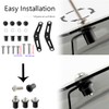 Cuhubyup Motorcycle Windshield Windscreen Sports Visor Fits for YAM MT03