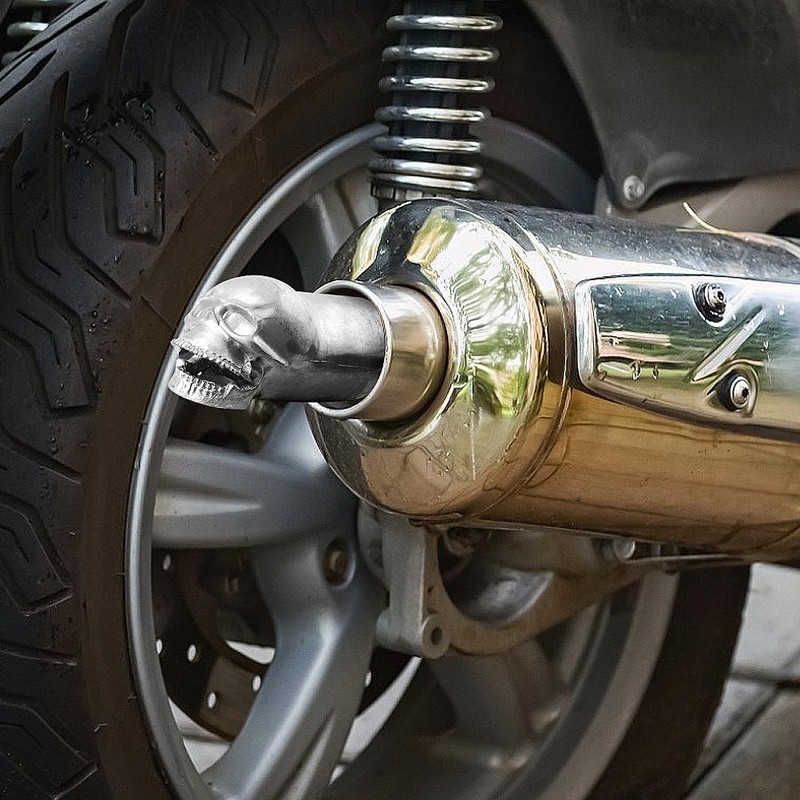 Metal Head Bone Exhaust Tip