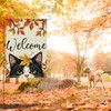Fall Welcome Garden Flag Rustic Autumn Holiday Garden Flag 12x18