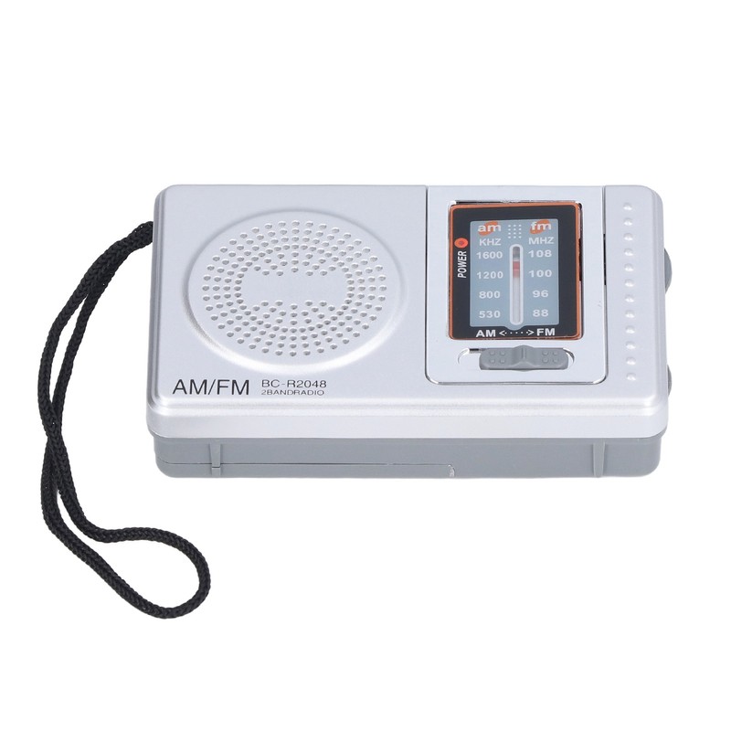 AM FM Radio Battery Power Supply Waterproof Plastic Material Portable