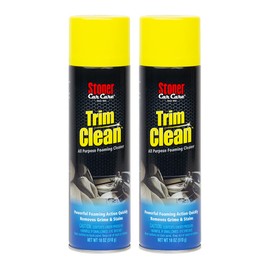 Stoner Car Care 91134-2PK 18-Ounce Trim Cleaner Fast Acting Foaming Cleaner Quickly Removes Grime and Stains To Restore Automotive Interiors, Pack of 2