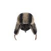 Unisex Ushanka Trapper Bomber Hat Brown Rabbit Fur Leather Aviator