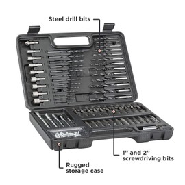 BLACK+DECKER Screwdriver Bit Set / Drill Bit Set, 109-Piece (BDA91109)