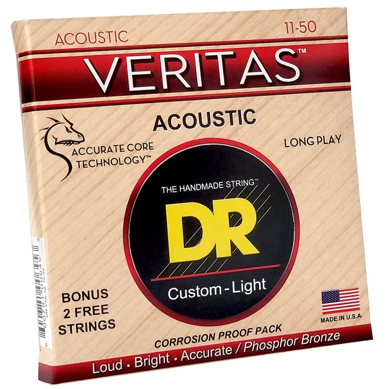 DR Veritas 11 - 50 Longer life Acoustic Guitar strings